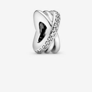 Sparking and Polished Lines Pandora Charm